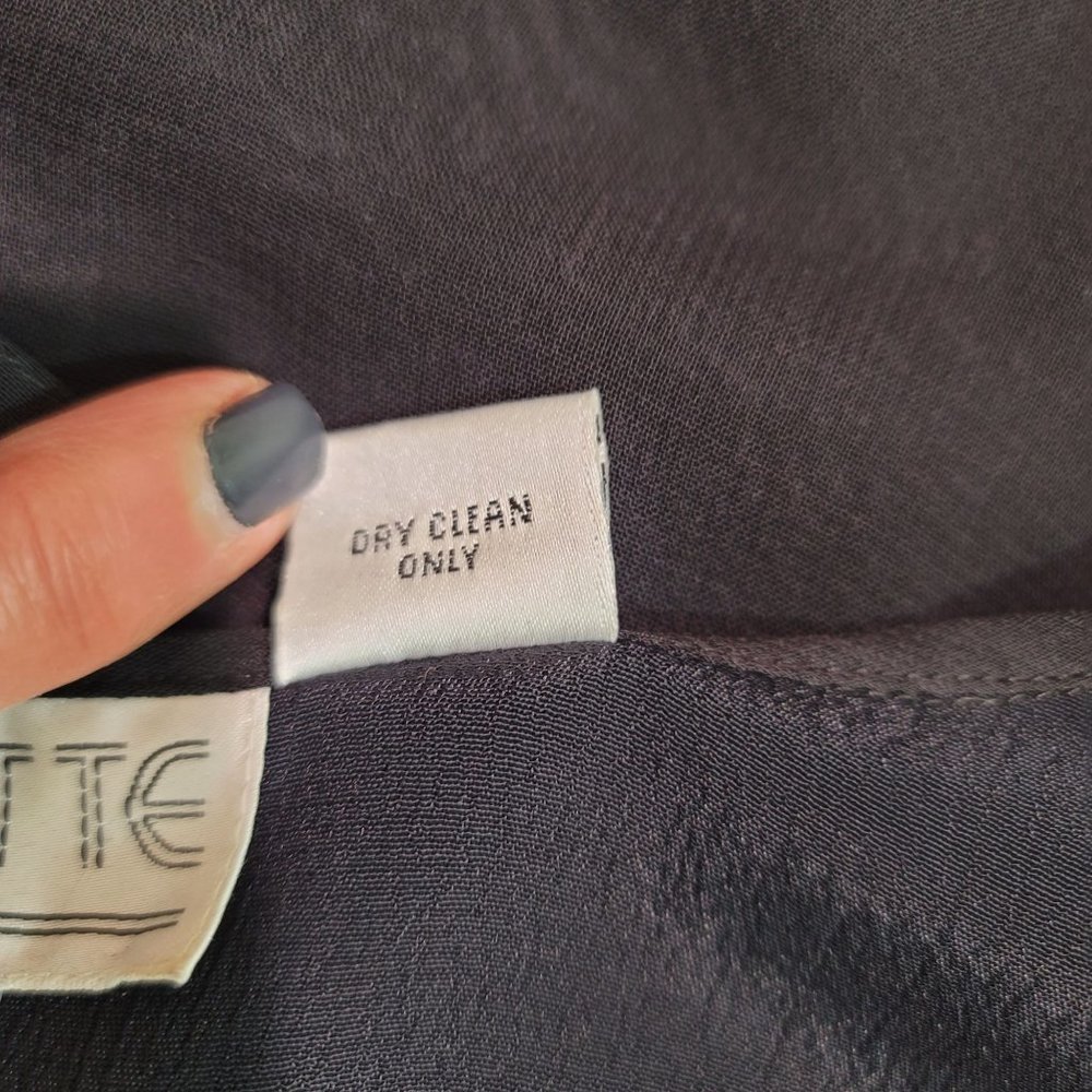 Vintage Lolette Womens Sz 10 Floral Sheer Midi Dress Lined Romantic Fairy 90s - Picture 11 of 15